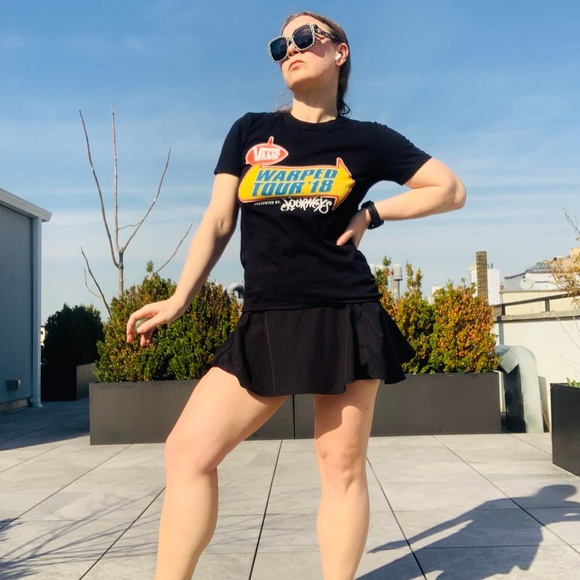 CRZ YOGA used Black Skort Vintage Unisex Shorts - Picture 10 of 11